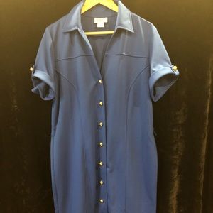 Business Casual Blue Dress (Plus Size)
